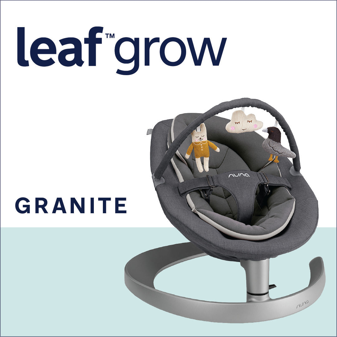 Nuna LEAF™ Grow with Toy Bar - Granite (2021) (Nuna Official Store Exclusive) | Little Baby.