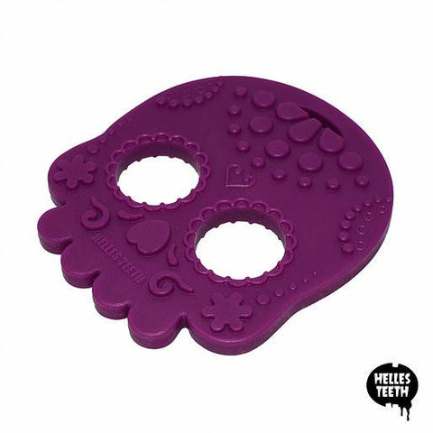 Helles Teeth Sugar Skull Teether (Purple) | Little Baby.