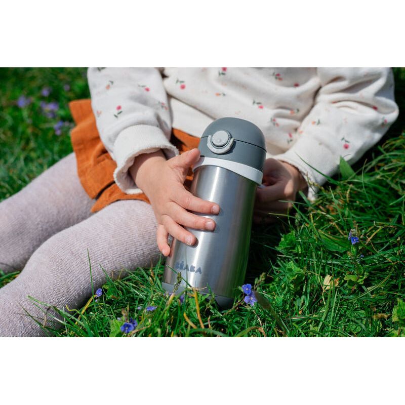 Beaba Stainless Steel Spout Bottle 350ml (Assorted Colours)