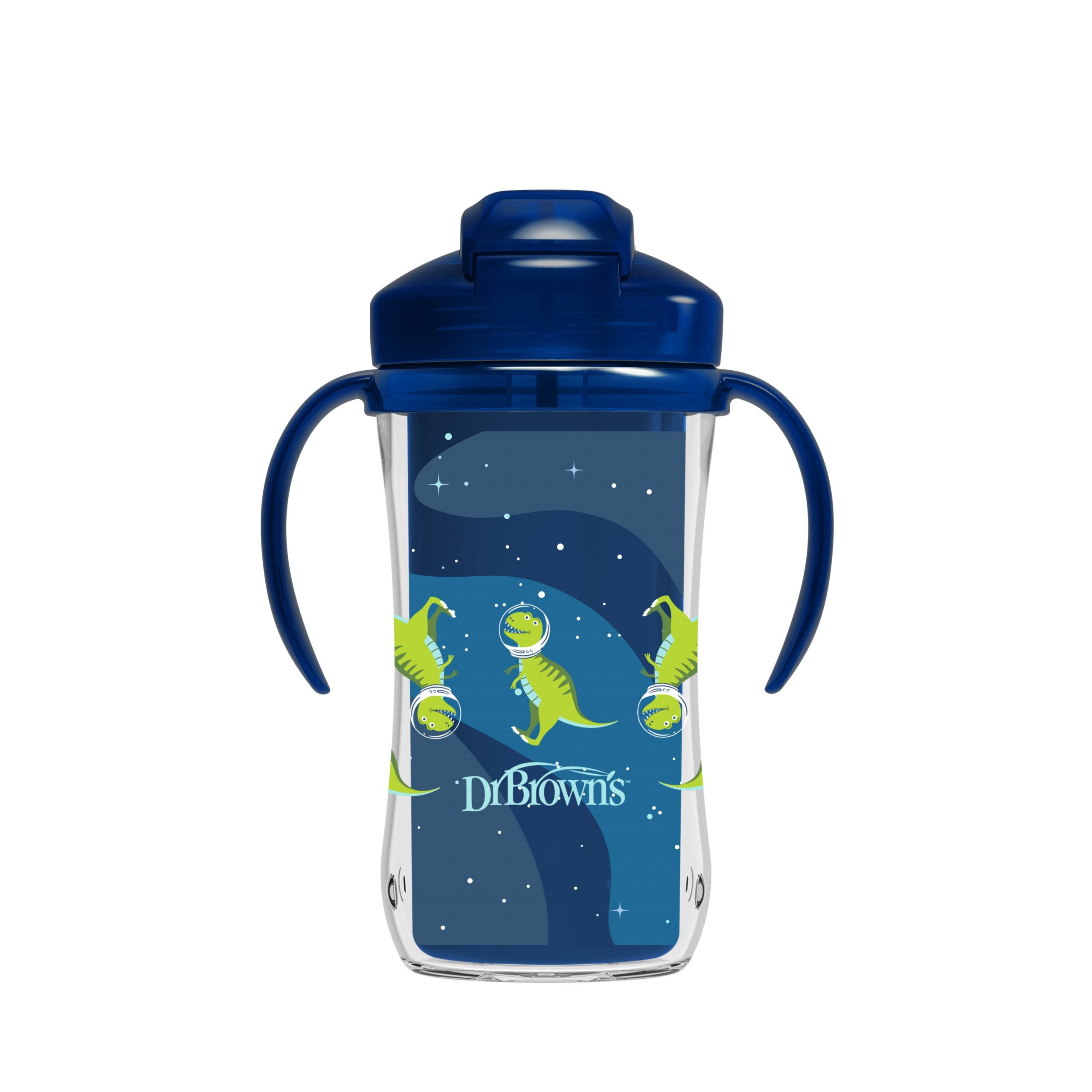 Dr. Brown’s 300ml Insulated Straw Cup w Handles (12m+) Assorted Designs
