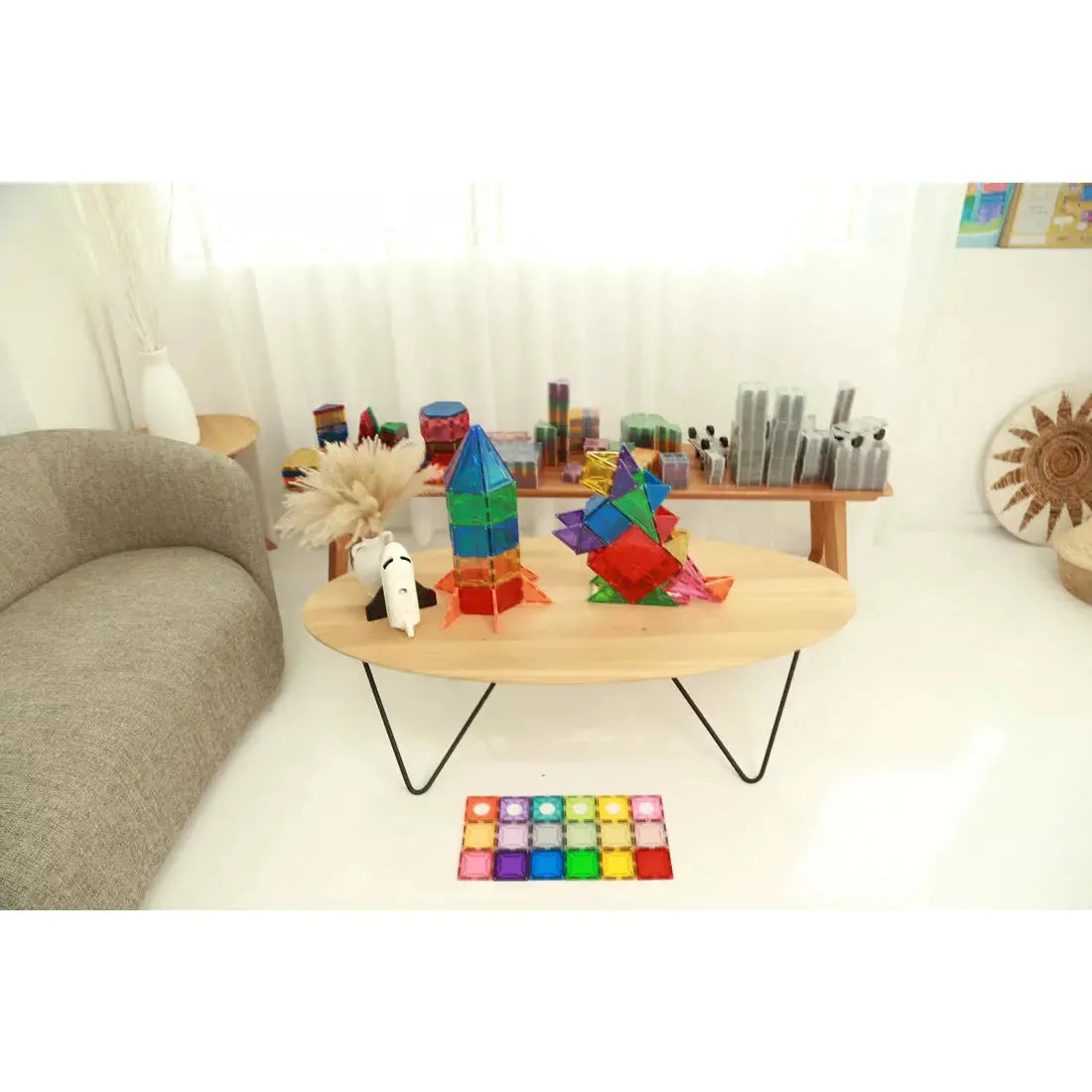 SparksMag Classic 208 Pcs Grande Magnetic Tiles Set