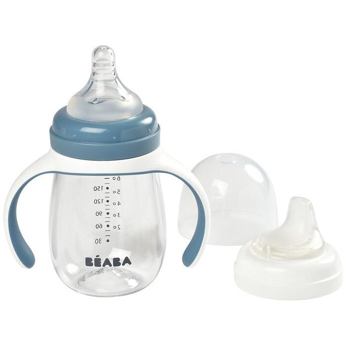 Beaba 2-in-1 Training Bottle 210ml (Assorted Colours)