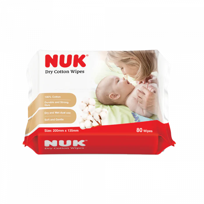 NUK Dry Cotton Wipes (80s)