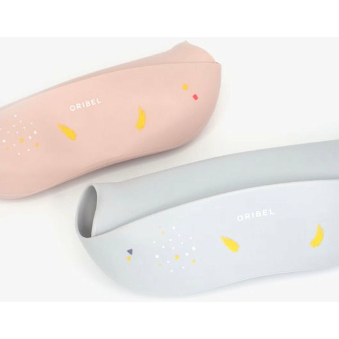 Oribel Baby Silicone Bib - Grapefruit Pink