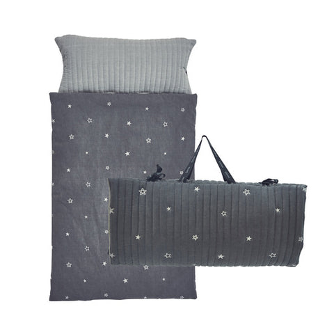 Caraz Portable Nappy Bedding Set - Grey / Pink (NEW) | Little Baby.