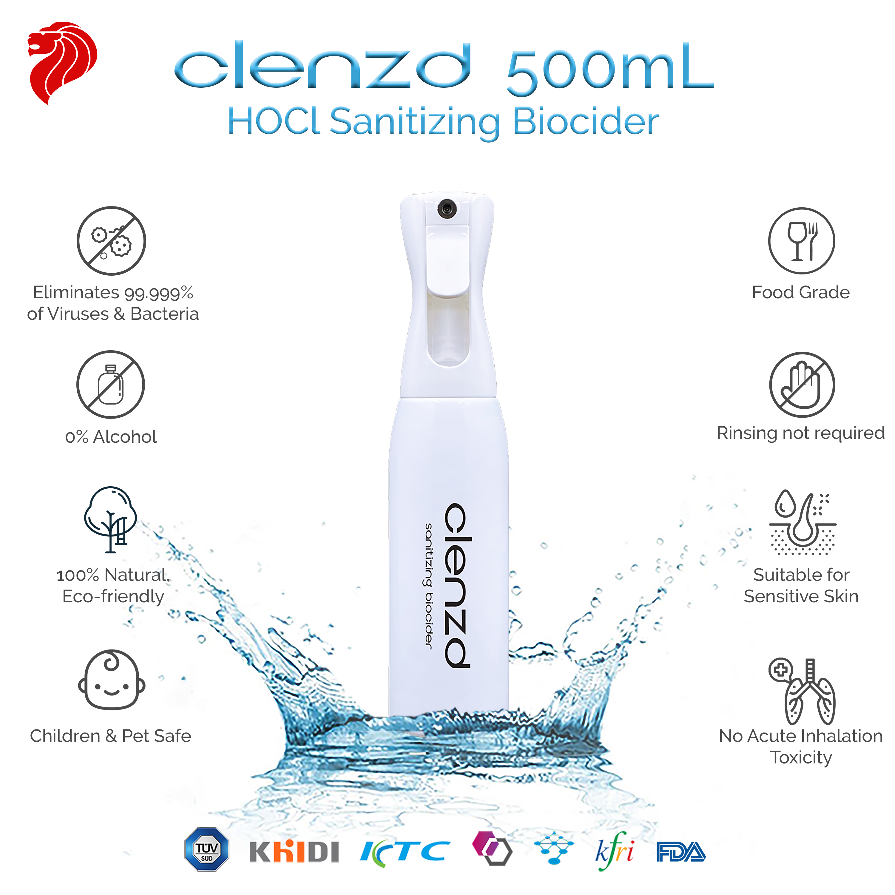 Clenzd Sanitizing Spray 500ml | Little Baby.