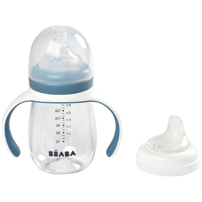 Beaba 2-in-1 Training Bottle 210ml (Assorted Colours)