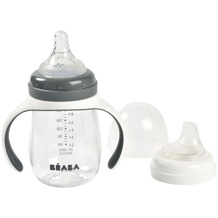 Beaba 2-in-1 Training Bottle 210ml (Assorted Colours)