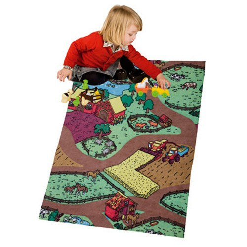 Lucky Baby Farm Carpet + 11 Figurines