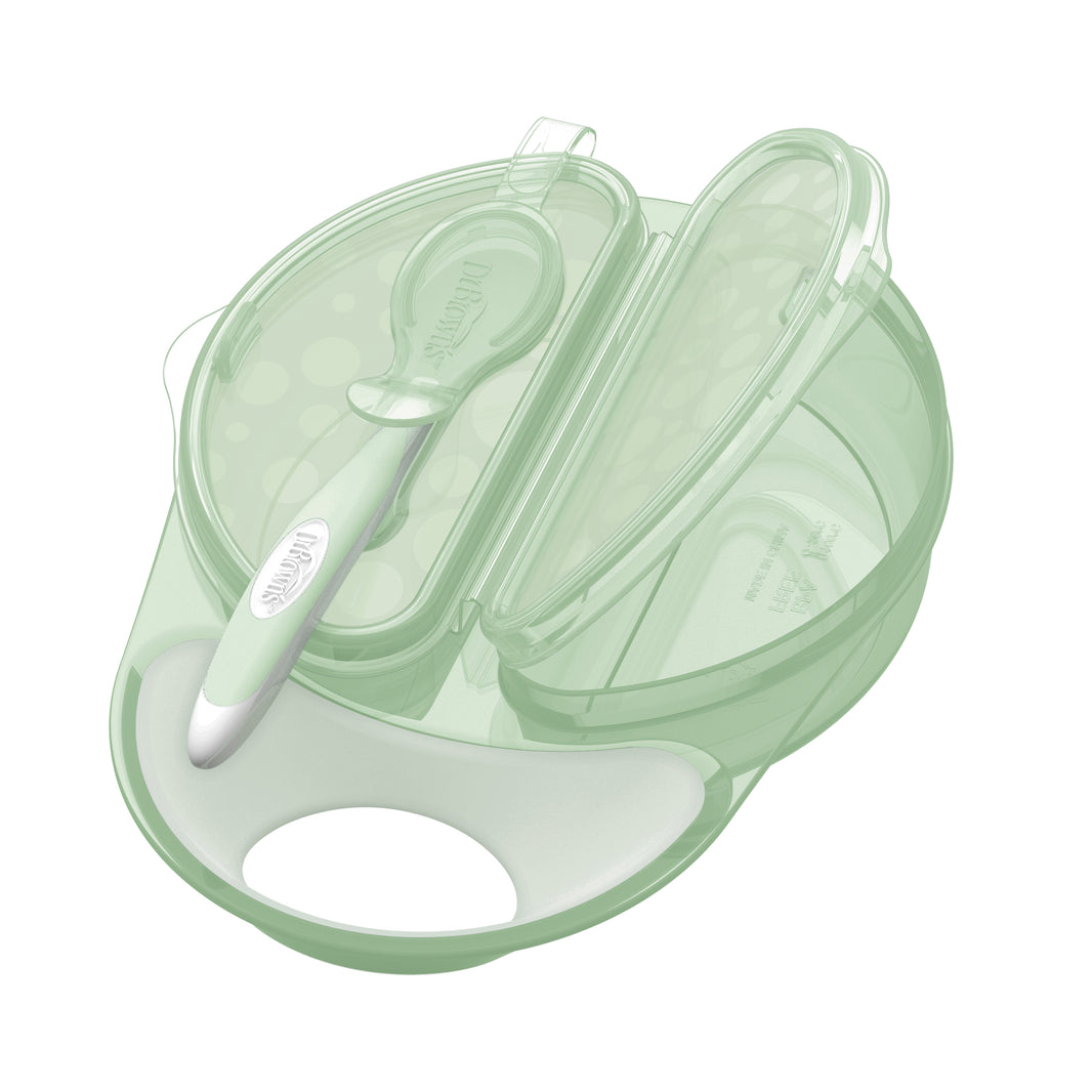 Dr. Brown’s Travel Fresh Bowl & Spoon - Light Green