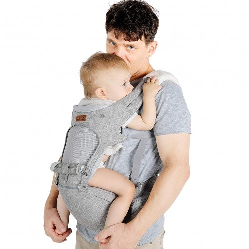 Lucky Baby 6-in-1 Baby Carrier - Gray