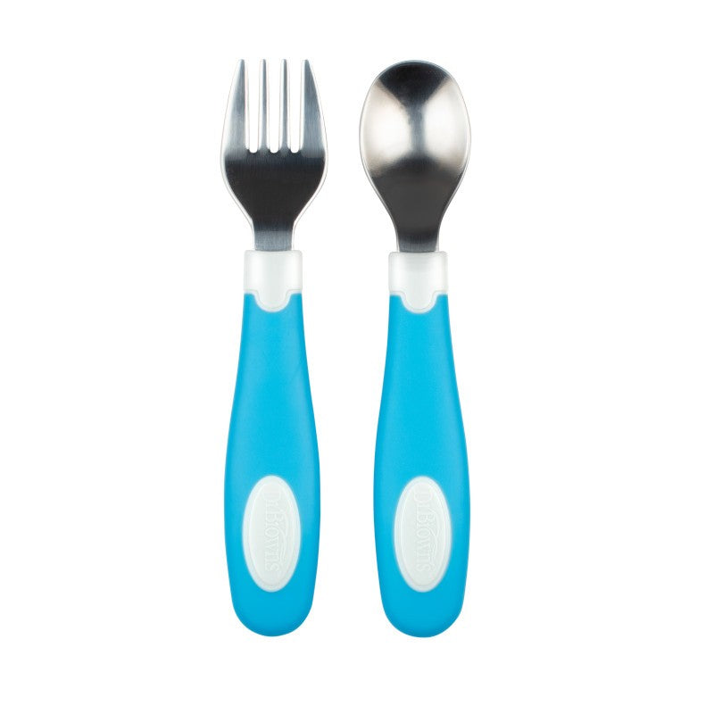 Dr. Brown’s Soft Grip Spoon & Fork Set