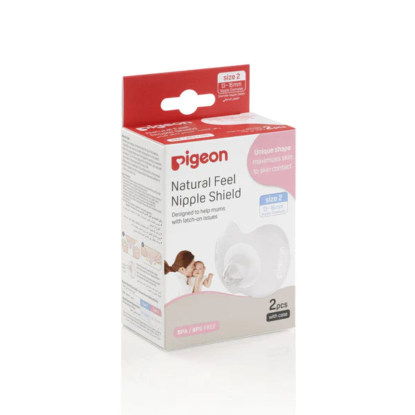 Pigeon Natural Feel Nipple Shield 2pcs (2 Sizes)