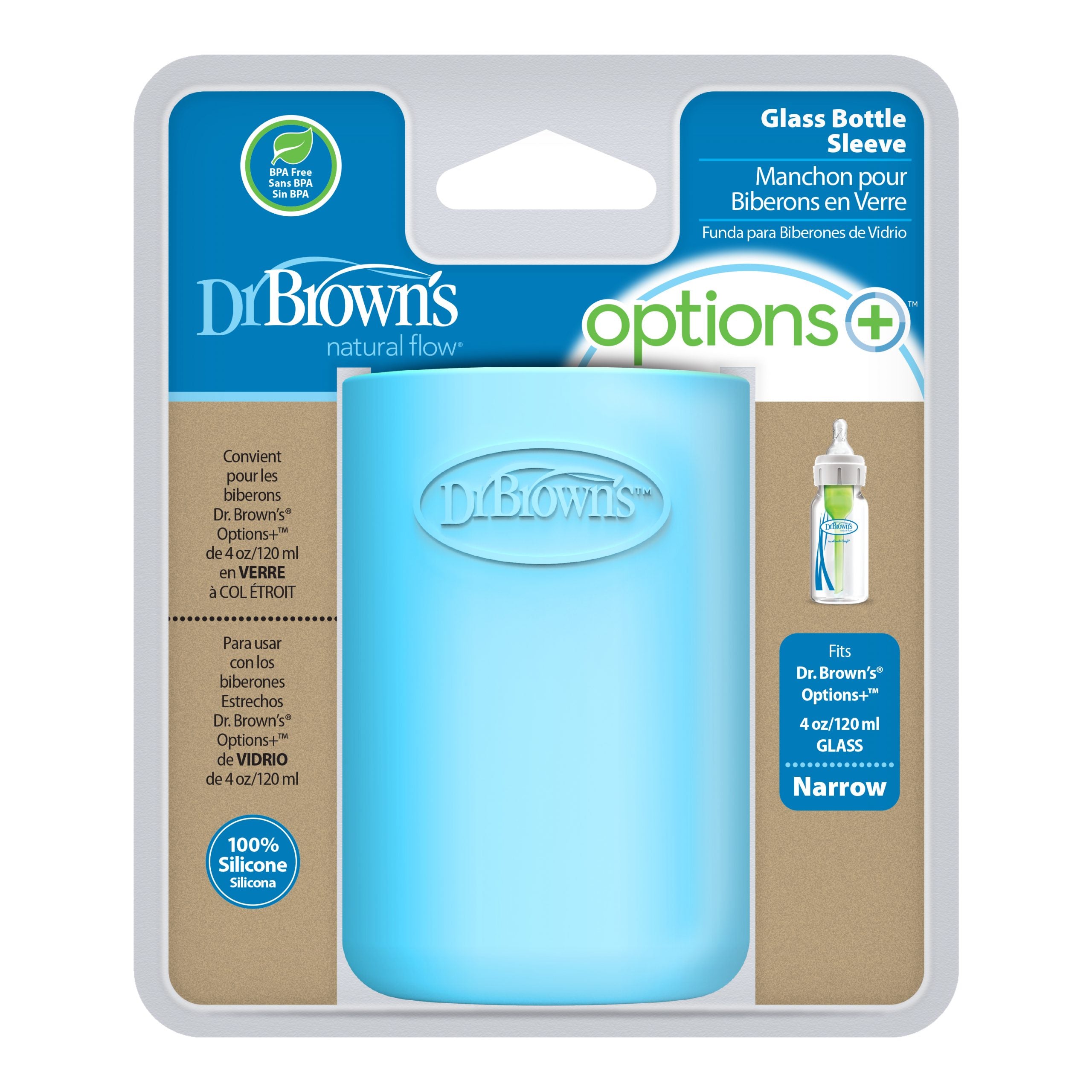 Dr. Brown’s Natural Flow® Options+™ Glass Baby Bottle Sleeve