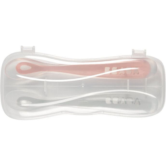 Beaba 1st Stage Silicone Spoon Set of 2 (Assorted Colours)