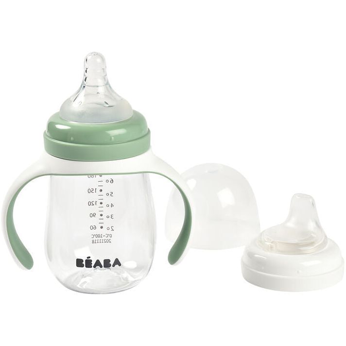 Beaba 2-in-1 Training Bottle 210ml (Assorted Colours)