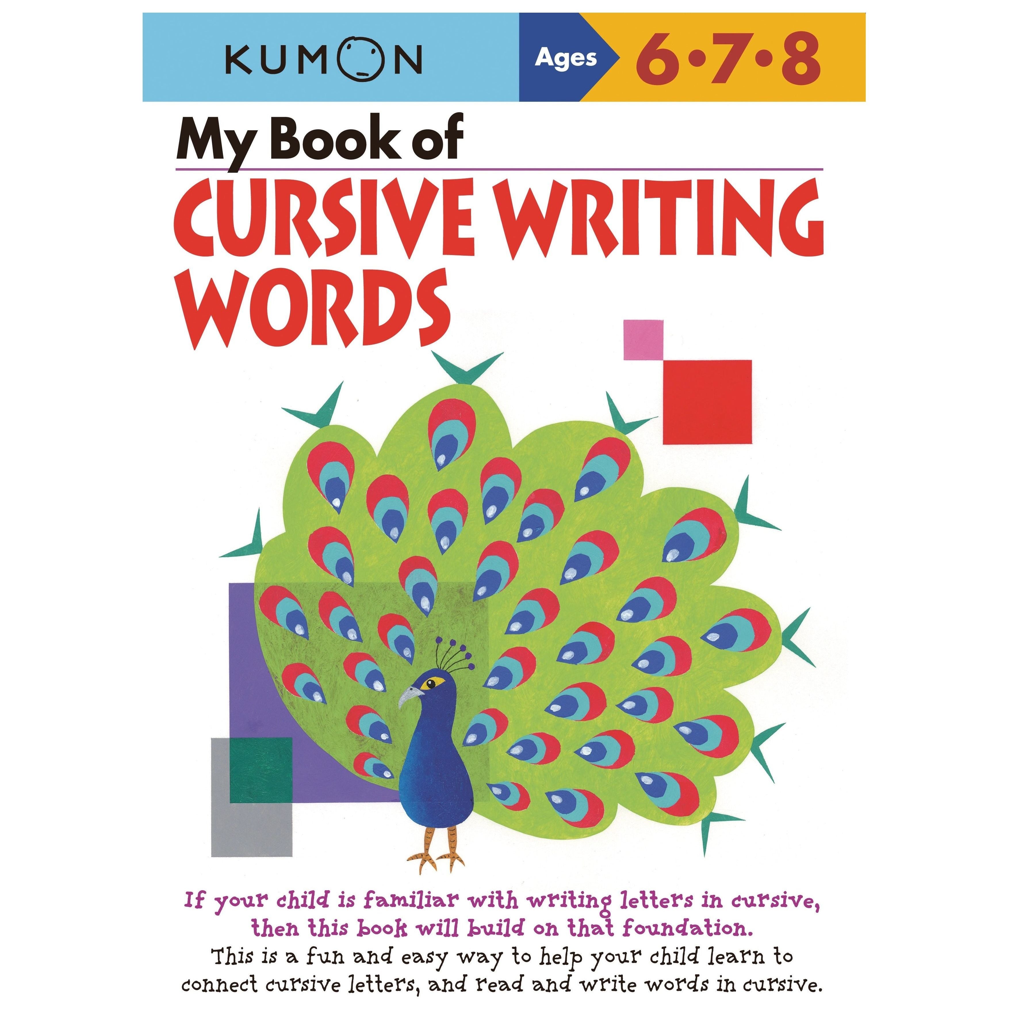 Kumon My Book of Cursive Writing: Words | Little Baby.