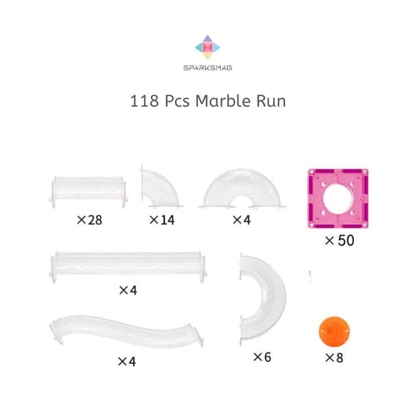 SparksMag Marble Run 118 Pcs