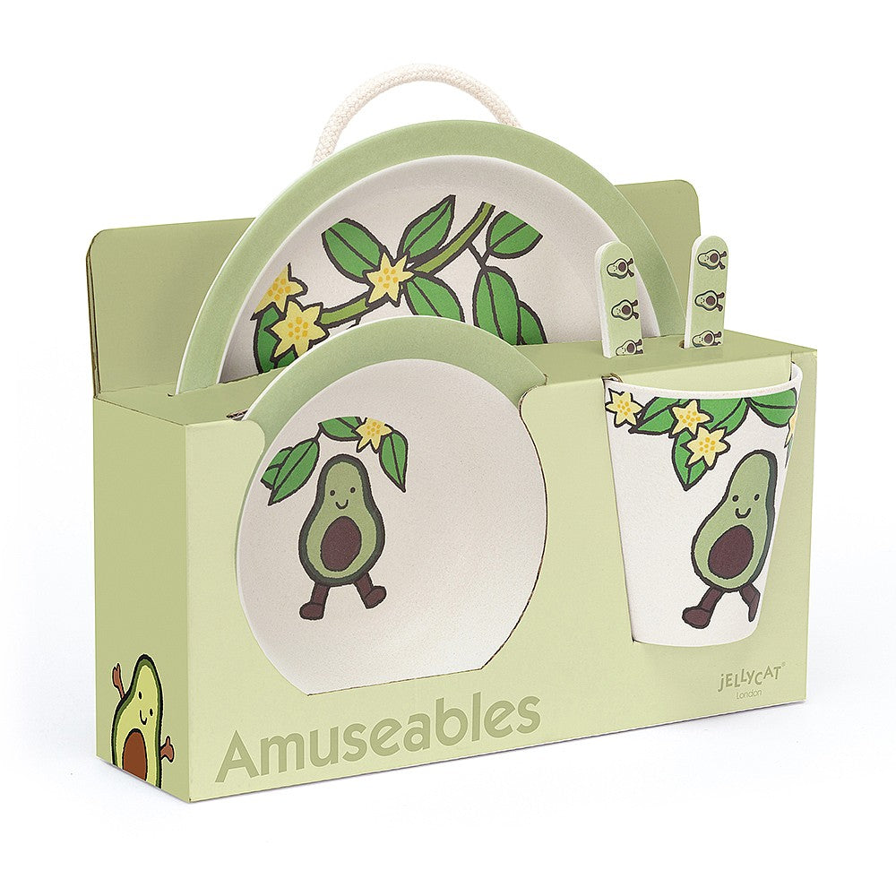 JellyCat Amuseable Avocado Bamboo Set | Little Baby.