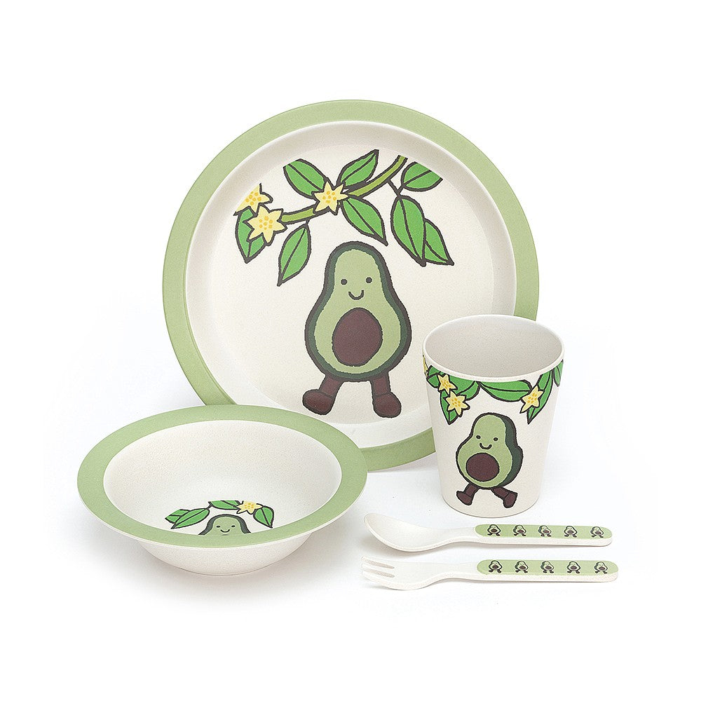 JellyCat Amuseable Avocado Bamboo Set | Little Baby.