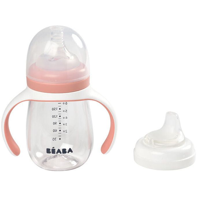 Beaba 2-in-1 Training Bottle 210ml (Assorted Colours)