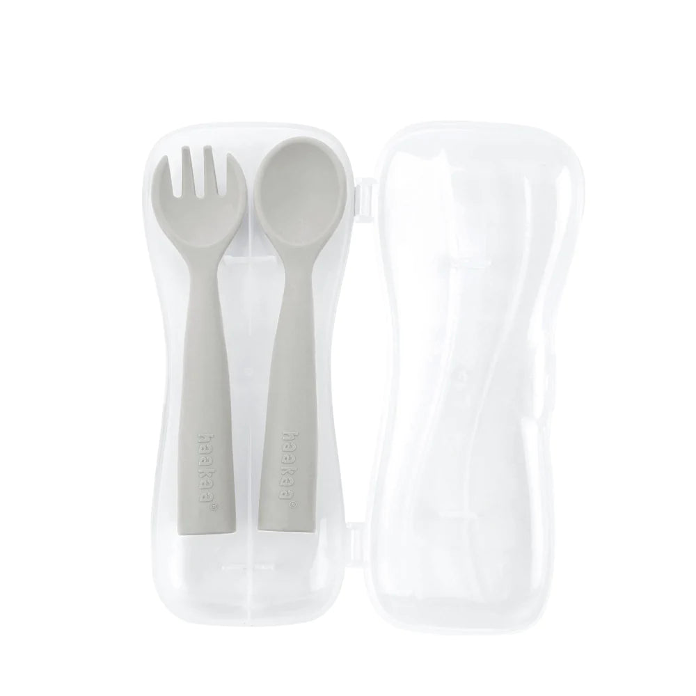 Haakaa Bendy Silicone Cutlery Set (Assorted Colours)