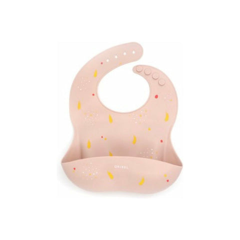 Oribel Baby Silicone Bib - Grapefruit Pink
