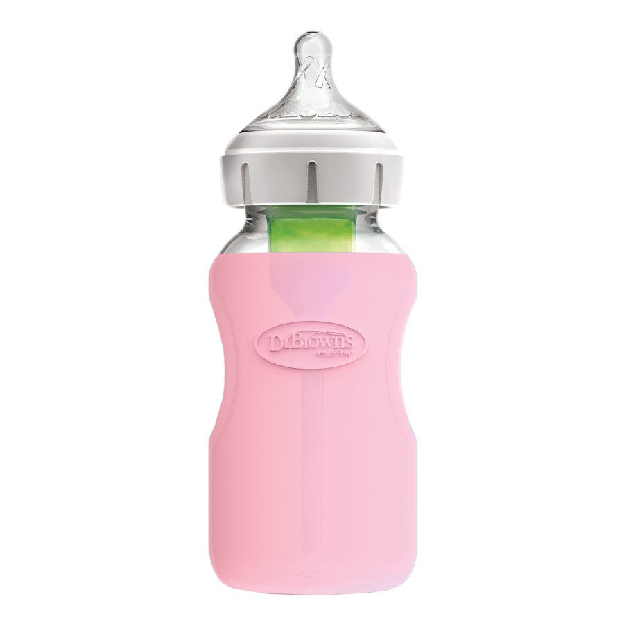 Dr. Brown’s Natural Flow Options+ Glass Baby Bottle Sleeve (Wide-Neck)