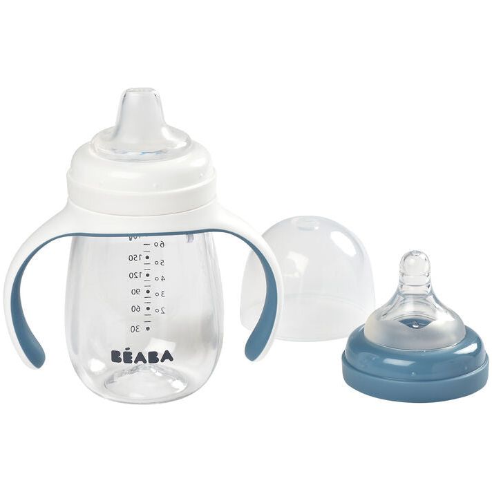 Beaba 2-in-1 Training Bottle 210ml (Assorted Colours)