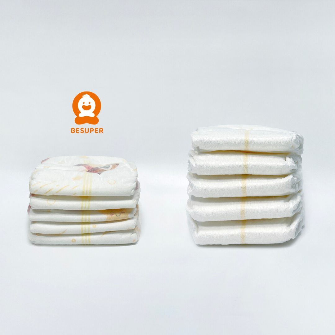 Besuper Ultra-Thin Tape Diapers (Size S to M)