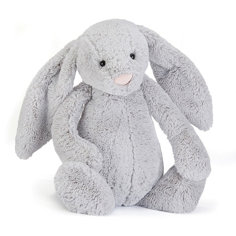 JellyCat Bashful Silver Bunny - Huge H51cm | Little Baby.