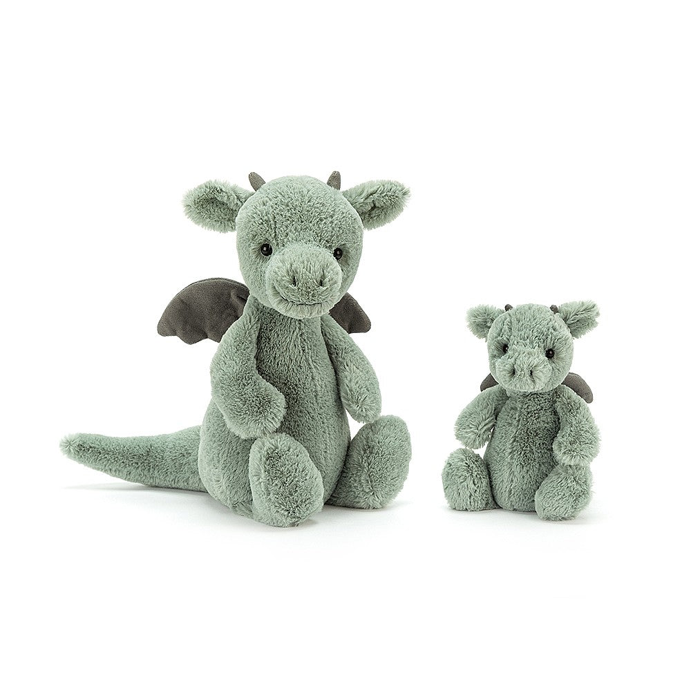 JellyCat Bashful Dragon - Medium H31cm | Little Baby.