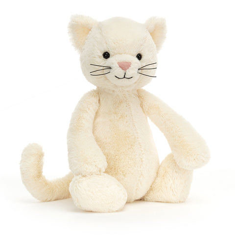 JellyCat Bashful Cream Kitten - Medium H31cm | Little Baby.