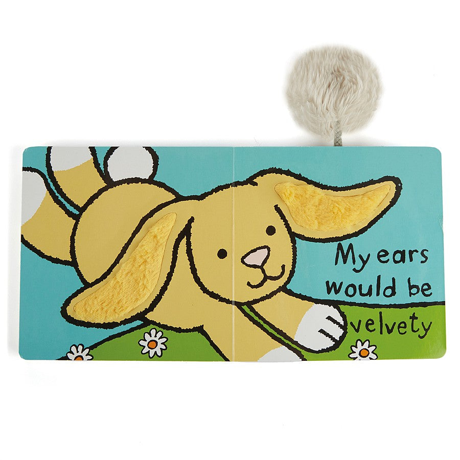 JellyCat If I Were A Rabbit Board Book (Silver) | Little Baby.