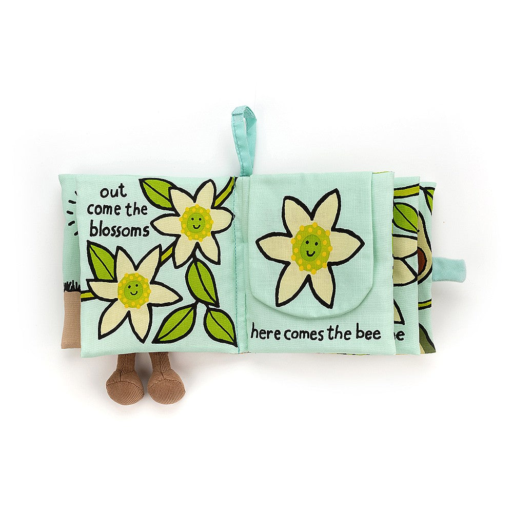 JellyCat Avocado Fabric Book | Little Baby.