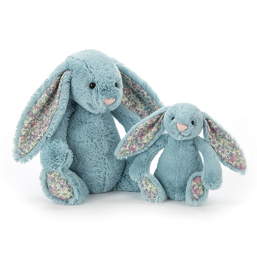 JellyCat Blossom Aqua Bunny - Medium H31cm | Little Baby.