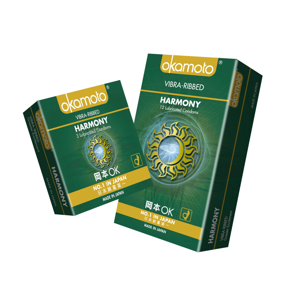 Okamoto Condoms Harmony Vibra Ribbed 12s | Little Baby.