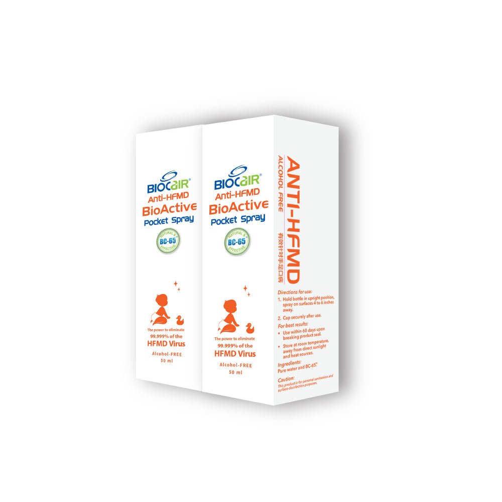 BioCair BioActive Anti-HFMD Pocket Spray [Twin Pack] | Little Baby.