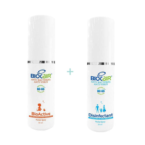 BioCair BioActive Anti-HFMD Pocket Spray + Disinfectant Anti-Bacterial Anti- Virus Pocket Spray | Little Baby.