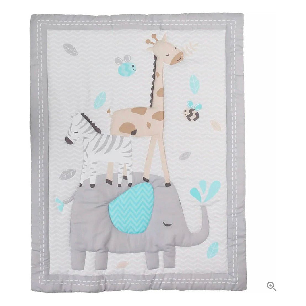 Palette Box 8-Pieces Bedding Set – Grey Party Zoo