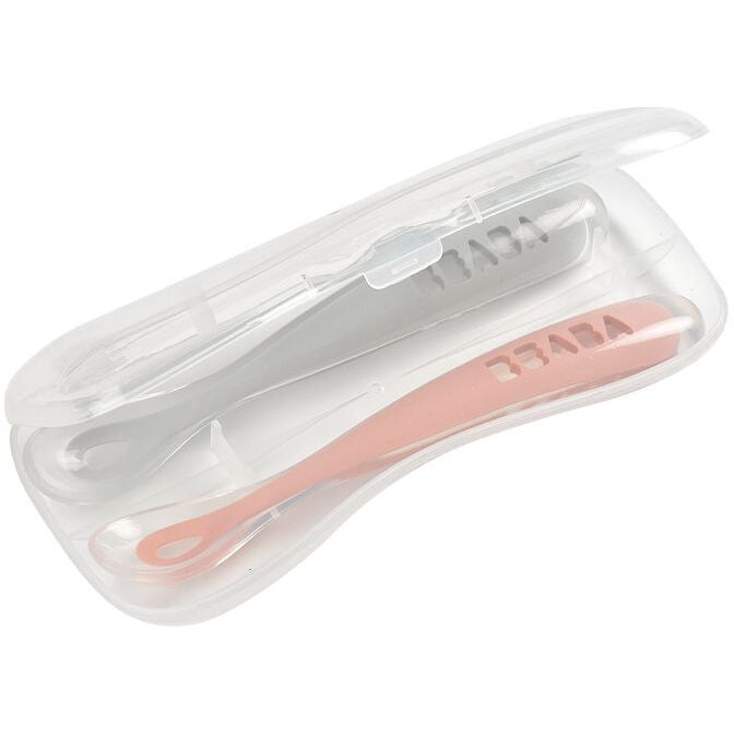 Beaba 1st Stage Silicone Spoon Set of 2 (Assorted Colours)