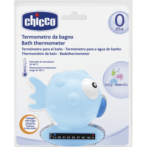 Chicco Bath Thermometer Fish Light Blue | Little Baby.