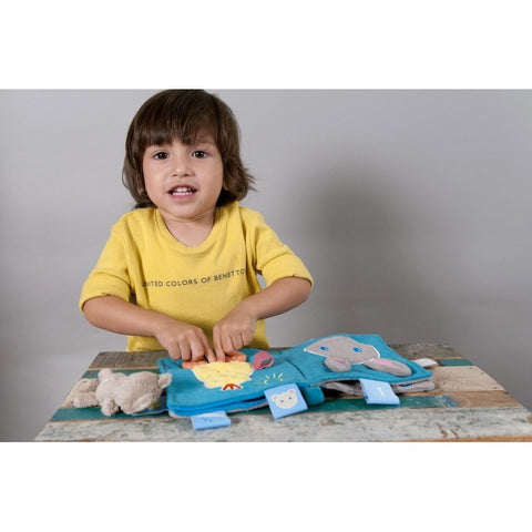 Snoozebaby Cloth Booklet - Animals | Little Baby.