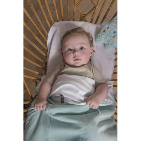 Snoozebaby Crib Sheet - Organic Mint | Little Baby.
