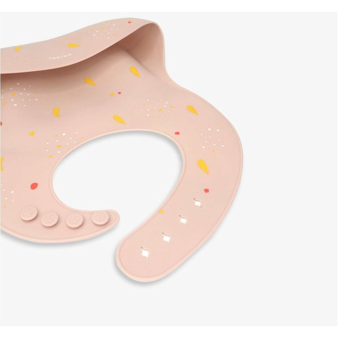 Oribel Baby Silicone Bib - Grapefruit Pink