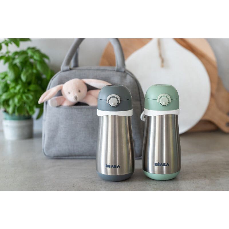 Beaba Stainless Steel Spout Bottle 350ml (Assorted Colours)