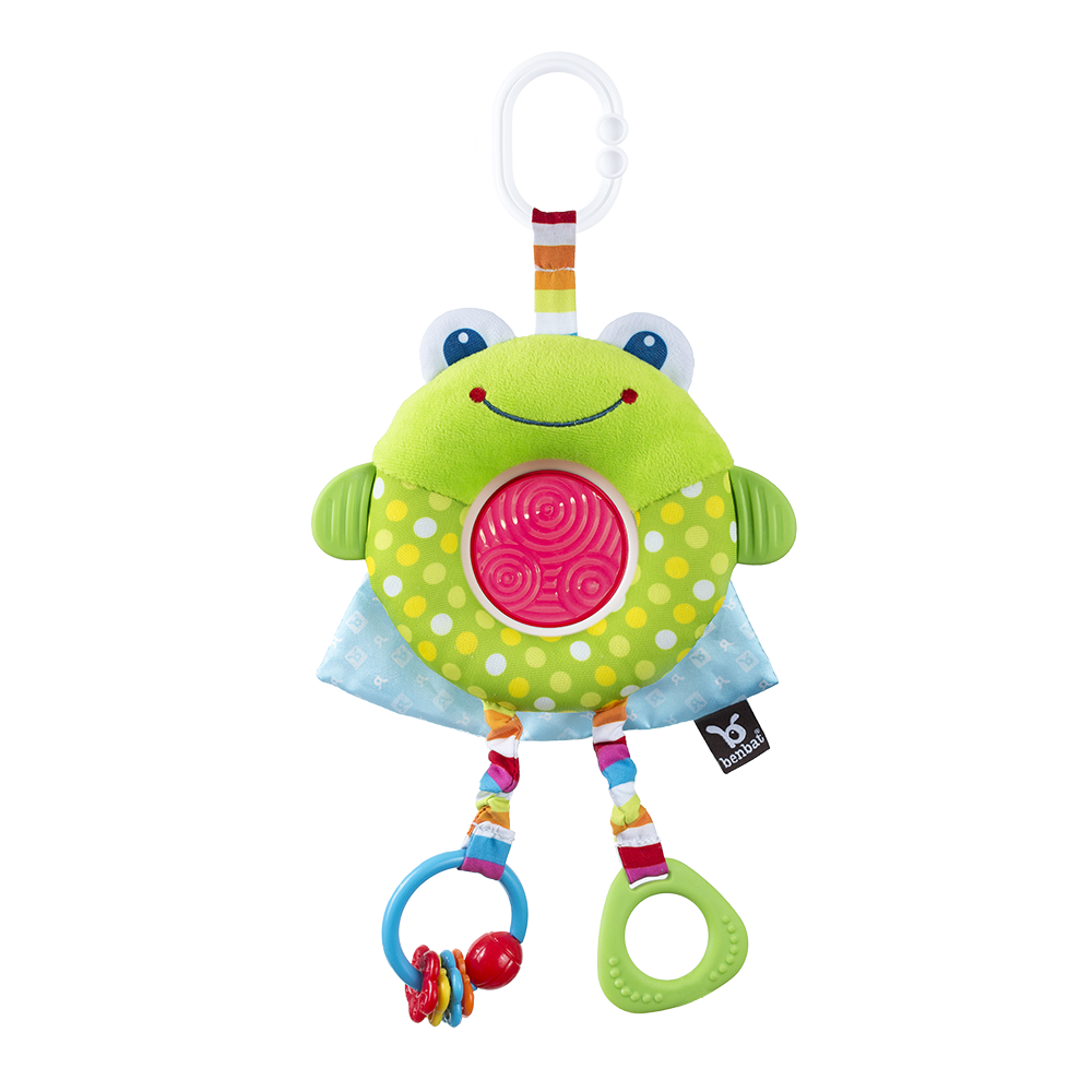 Benbat Dazzle Friends Multi-Skills Travel Toy - Frog | Little Baby.