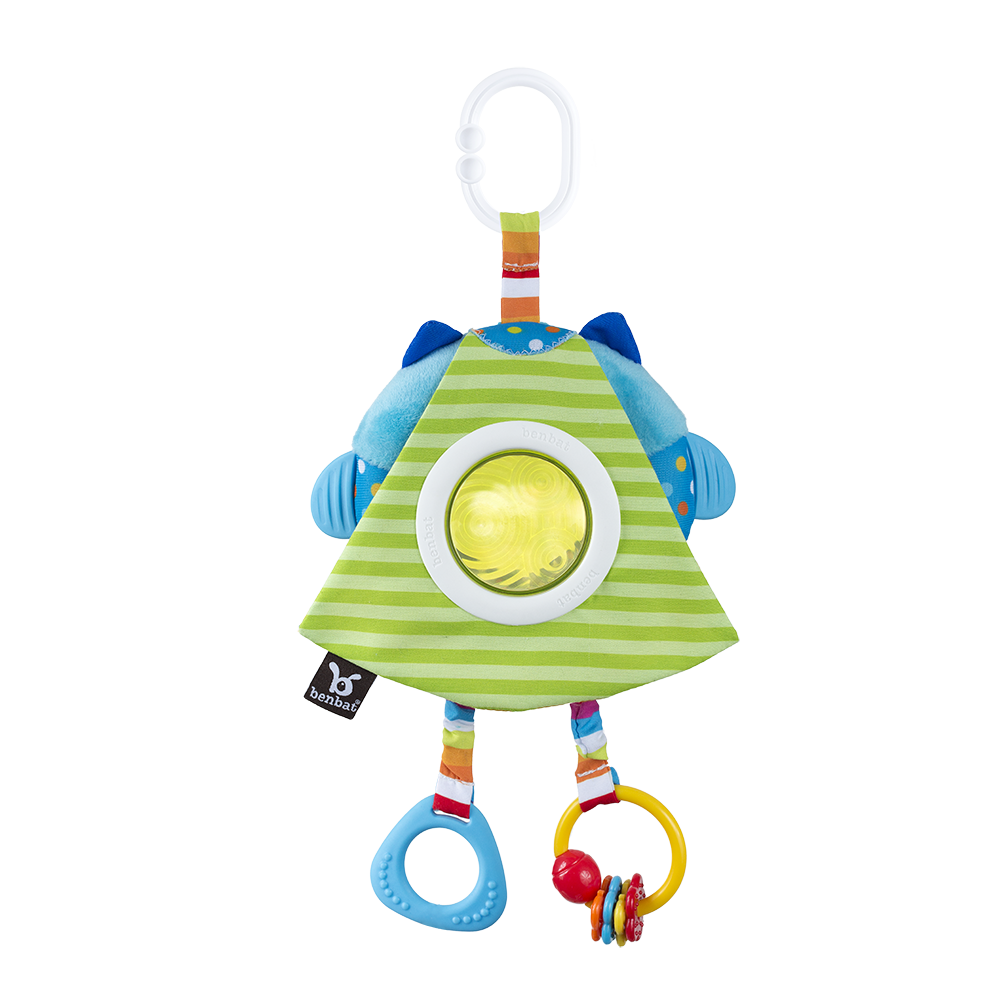 Benbat Dazzle Friends Multi-Skills Travel Toy - Owl | Little Baby.