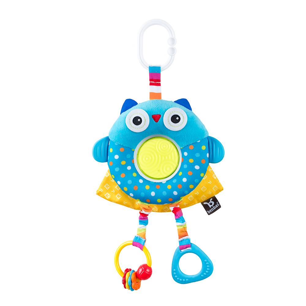 Benbat Dazzle Friends Multi-Skills Travel Toy - Owl | Little Baby.