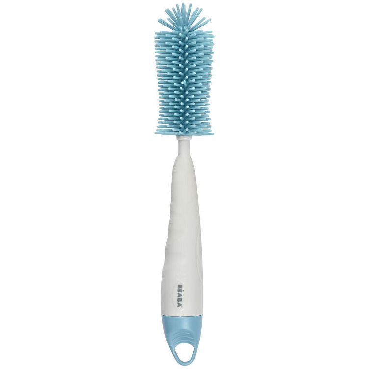Beaba 2-in-1 Silicone Bottle Brush - Blue